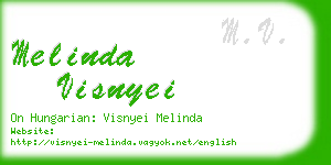 melinda visnyei business card